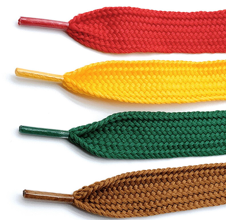 Fat Shoelaces Flat Wide 1cm/2cm 120/140/160cm Color Boot Shoe Laces Sneakers
