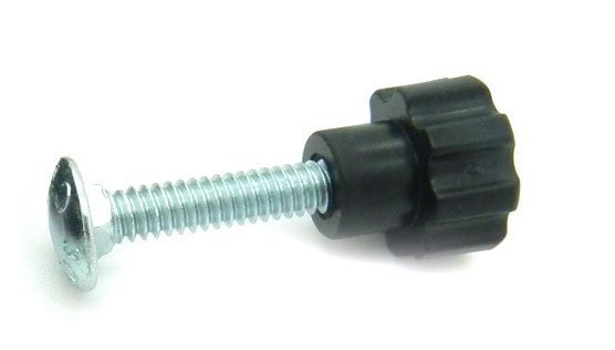 Pet Carrier / Kennel Replacement Nut Bolt Fasteners - Black-8pk