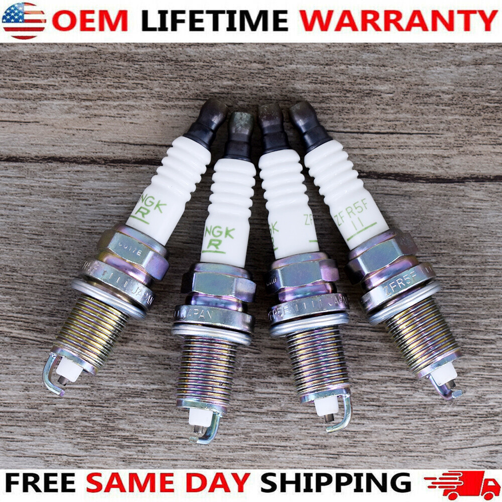 4Pcs NGK Spark Plugs V-power ZFR5F11 2262 For Acura Chrysler Dodge Honda Mazda
