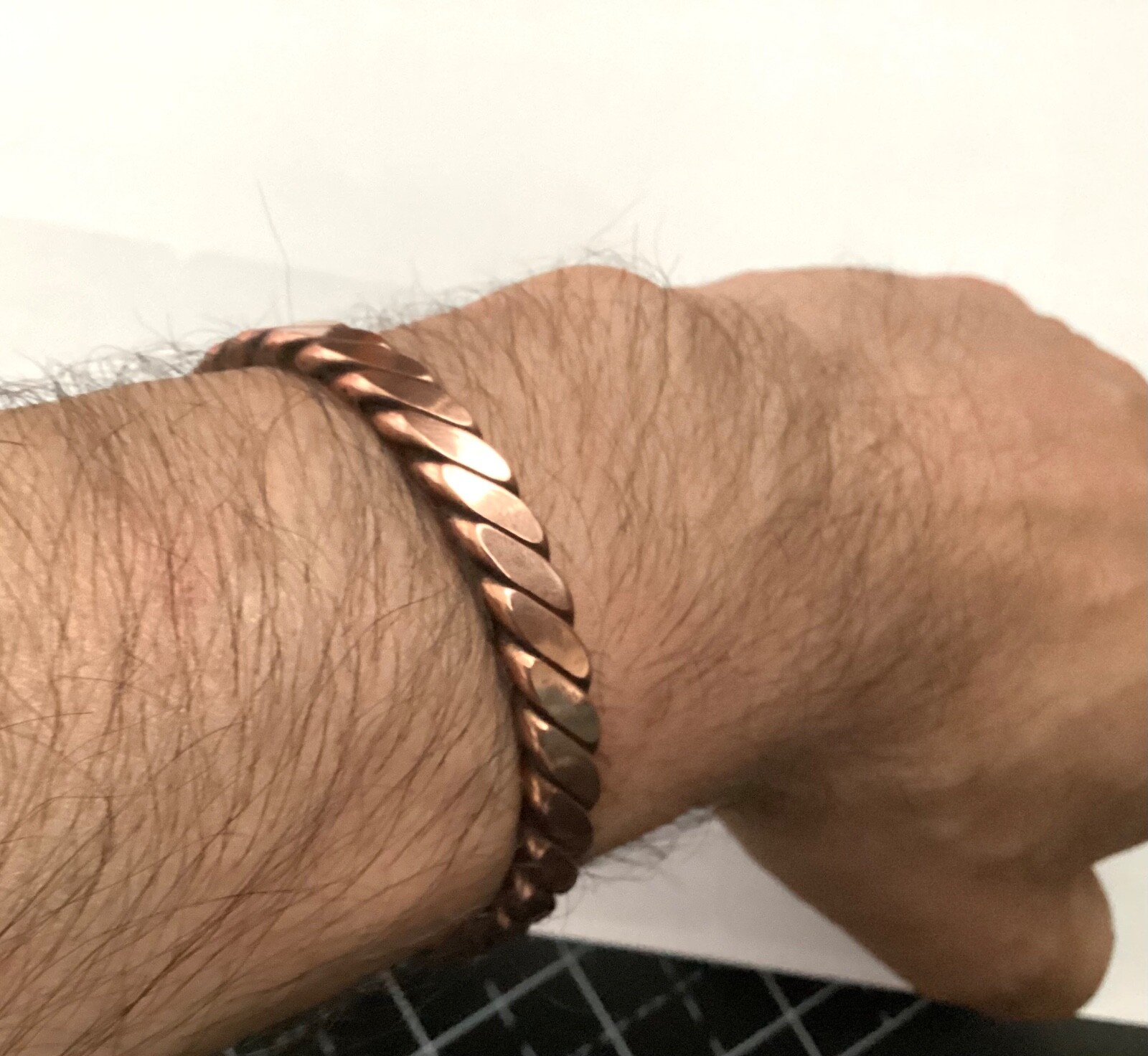 100% Copper Bracelet. Handmade Braided Medicine Bracelet Arthiritis Pain Therapy