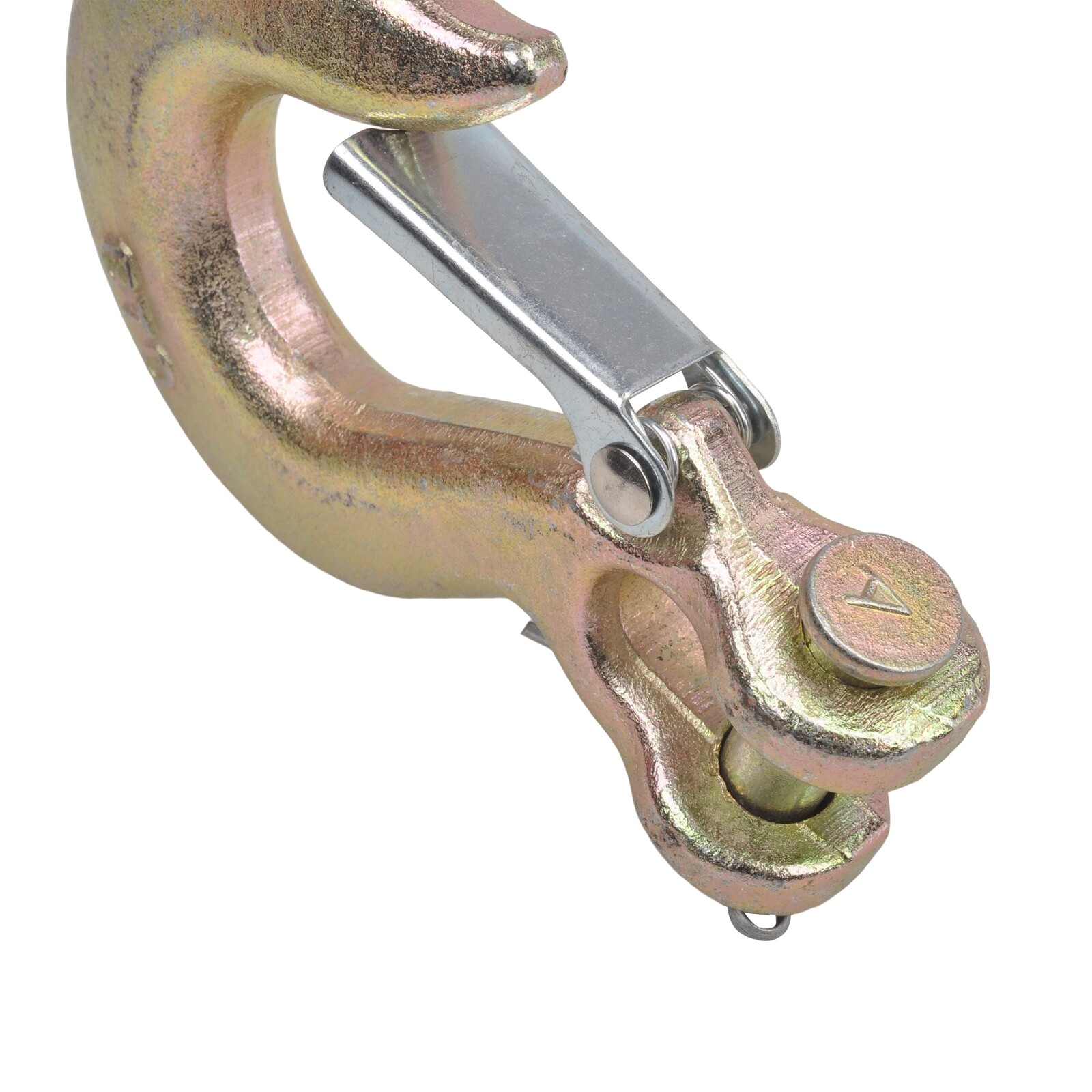 2X G70 3/8" Clevis Slip Hooks w/ Latch Tow Chain Tie Down Flatbed Truck Trailer