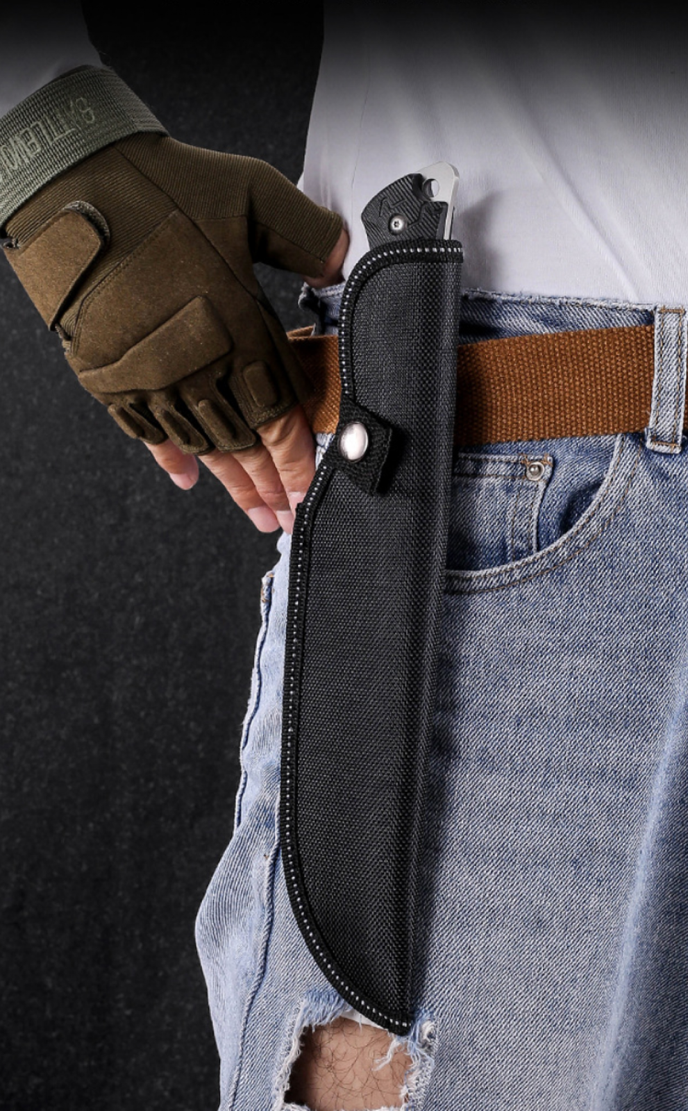 8.85 inch Survival Military Bowie Sharp Fixed Blade Knife Outdoor Skinning knife