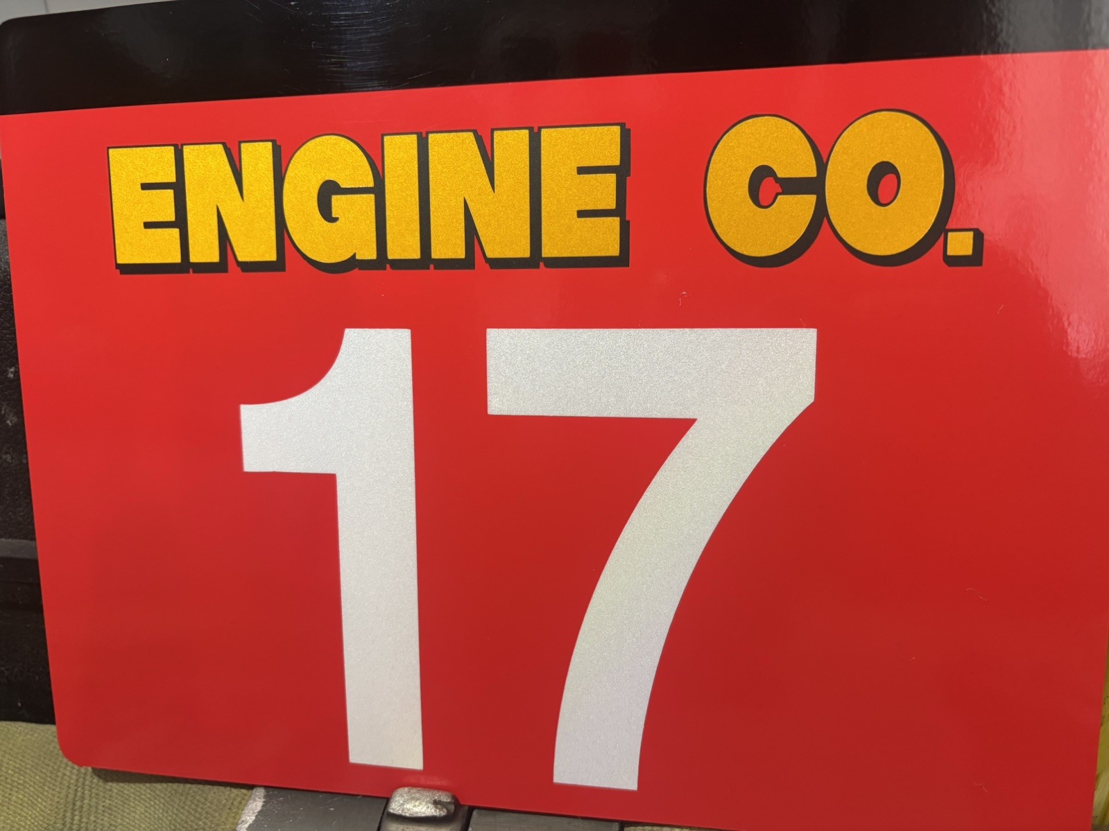 Backdraft Movie Reflective Vinyl Signs CFD Engine Co 17 Kurt Russell BULL