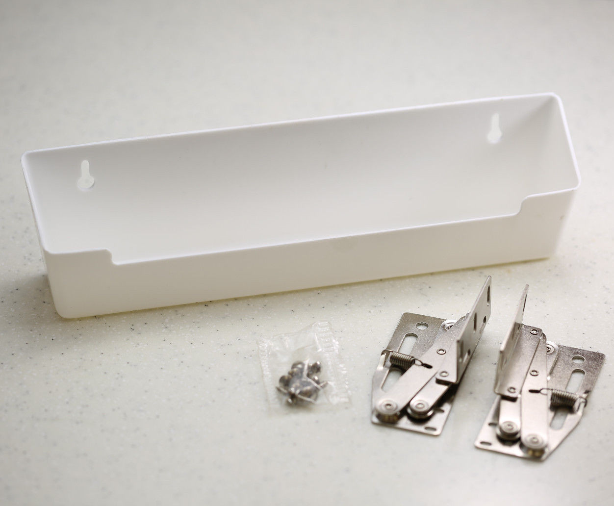 11.75" INCH SINK FRONT TIP OUT TRAY SPONGE HOLDER (KIT OR HINGES OR TRAY)