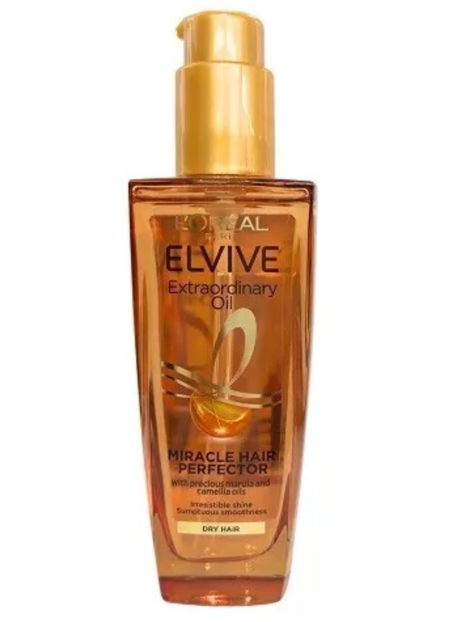 2 Pack Of L'Oreal Paris Elvive Extraordinary Hair Oil For Dry Hair 100ml New