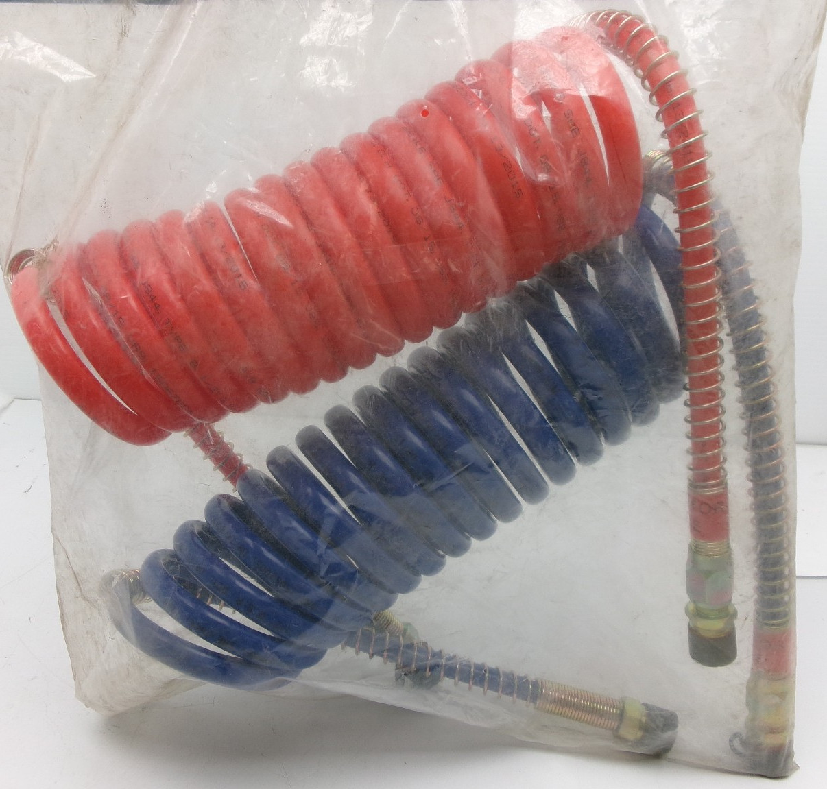 PHILLIPS 11-715 AIR HOSE COILED AIR SET, 15' RED & BLUE NEW #715G*