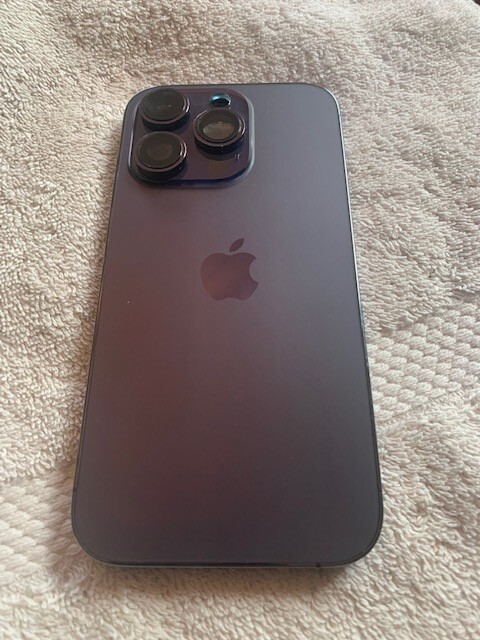 OEM Genuine Apple iPhone 14 Pro rear back glass Housing chassis purple ( C )