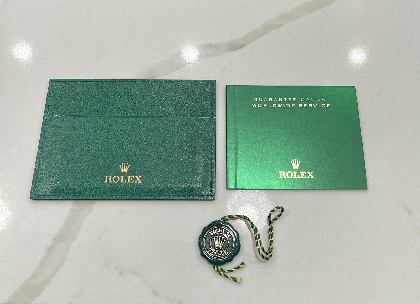 OEM New Style Rolex Oyster Perpetual Booklet 124300 126000 Card Holder TAG NEW