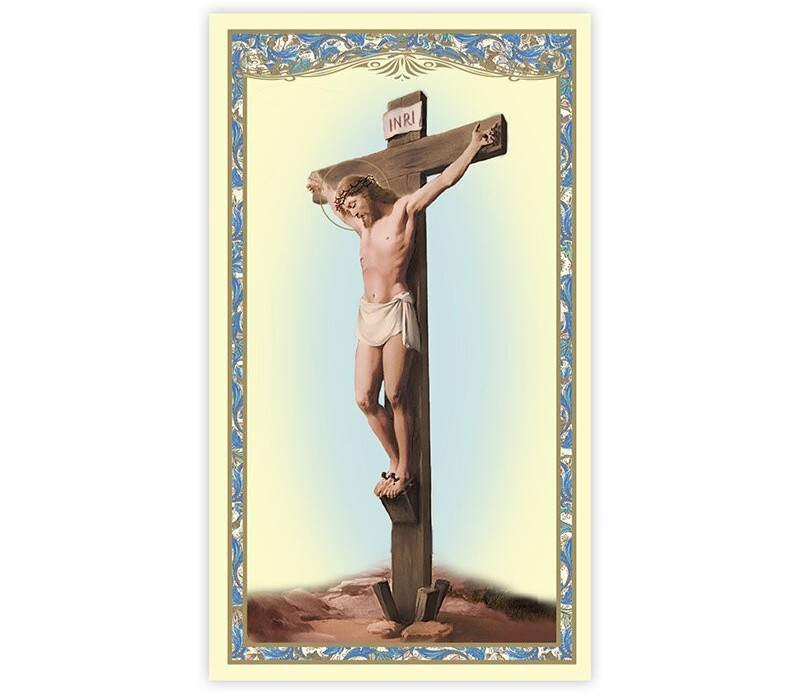 (2 copies) The Stations of the Cross Prayer Holy Card Lent Easter Catholic