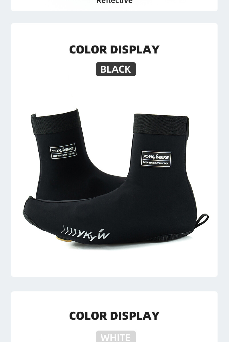 YKYWBIKE Cycling Shoe Cover Bike Shoe Covers Warm Waterproof Windproof Overshoes