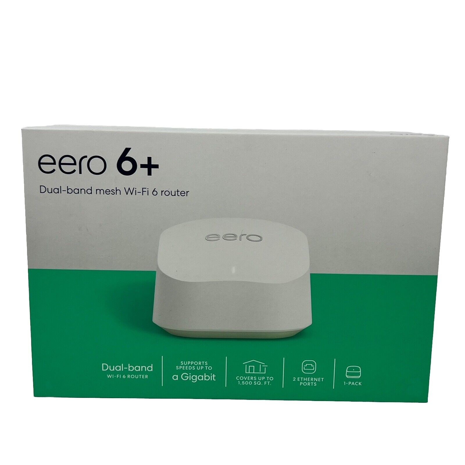 Eero 6+ Plus R010111 Dual Band Mesh Wi-Fi 6 Router Set New SEALED