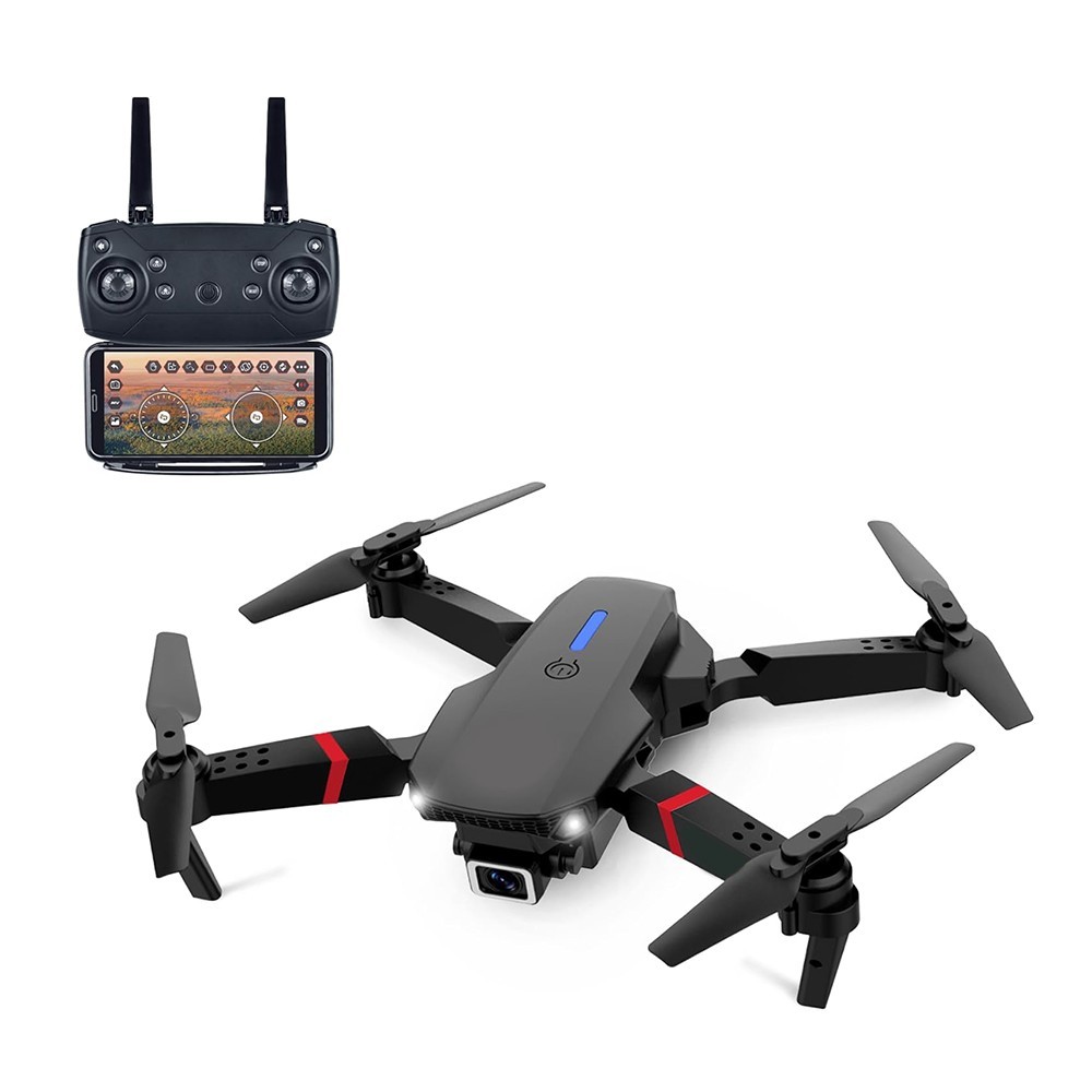 Turbo Challenge Elite Drone MKX Quadcopter 2 Cameras Foldable 360° Flip 2Battery