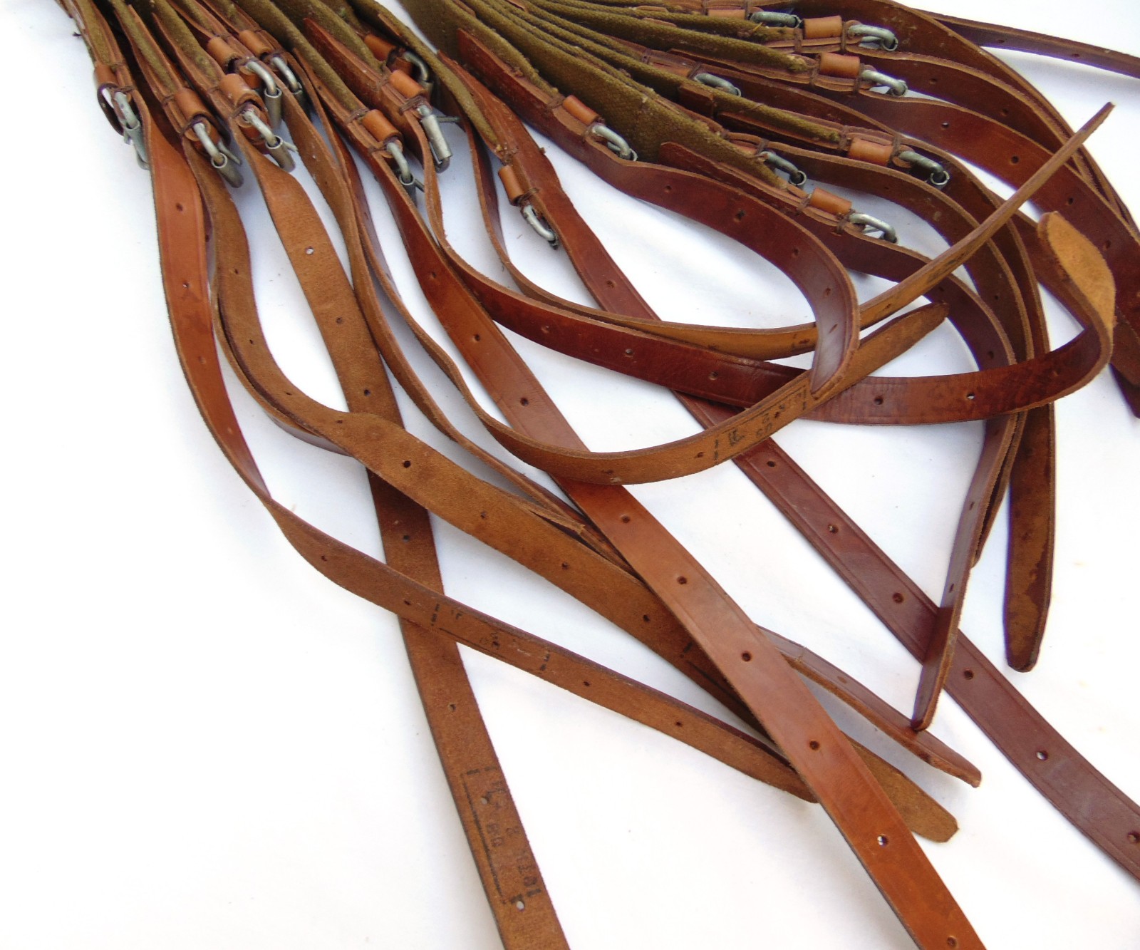 PPSh 41 Rifle Sling. Russian USSR Cold War Soviet Military 2-point green canvas.