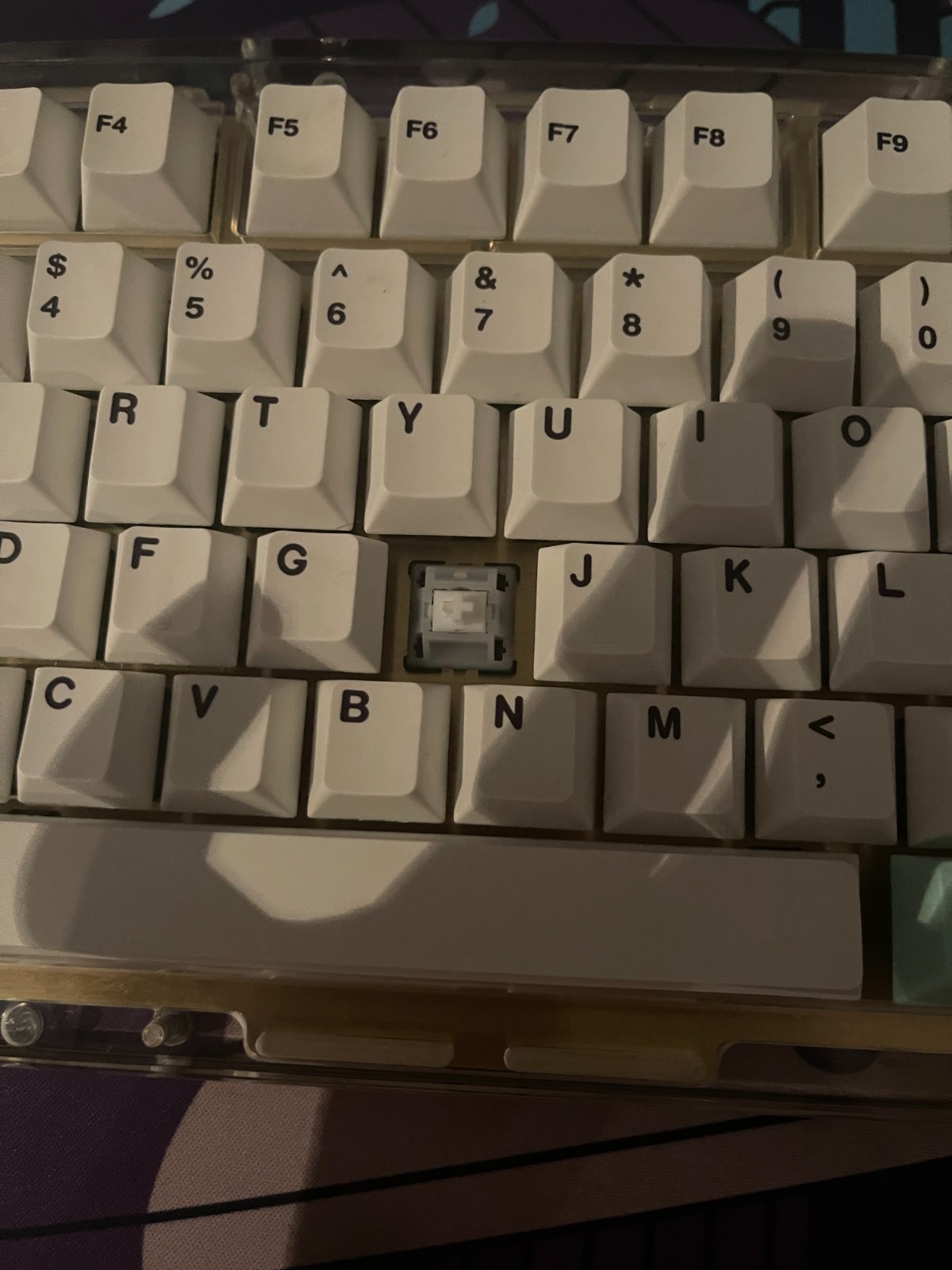 Built Custom Mechanical Gaming Keyboard Idabao ID80 Crystal, 75% keyboard brass