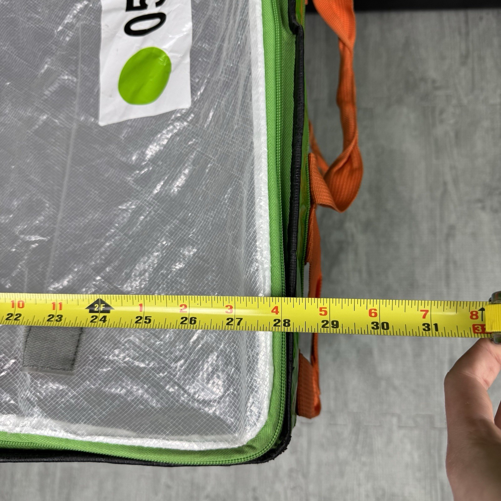 LOT OF 4 PREMIUM AMAZON COURIER DELIVERY CURRENT STYLE TOTE BAGS 28x24x20 GREEN