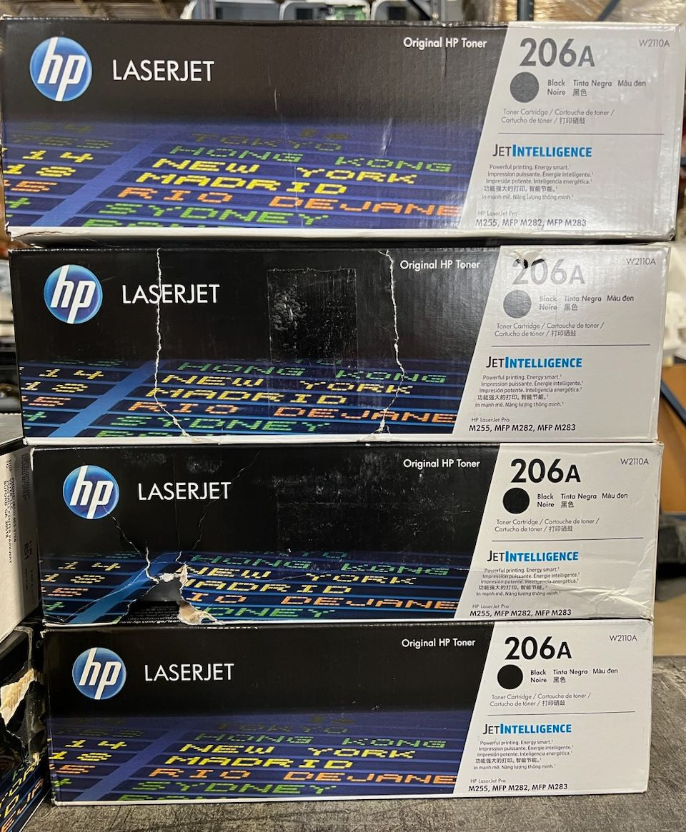HP 206A W2110A M255 M283 Black Toner Cartridge - HP NEW GENUINE!
