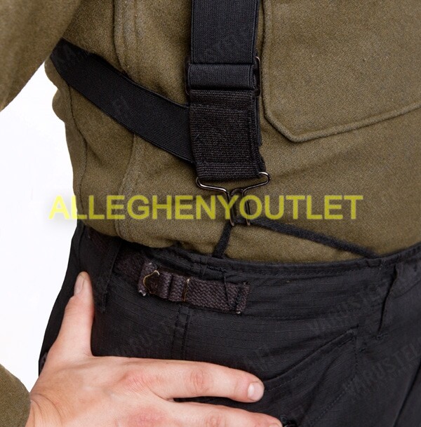 M1950 Trouser Pant Suspenders Elastic OD Green BDU Uniform Military Surplus NEW