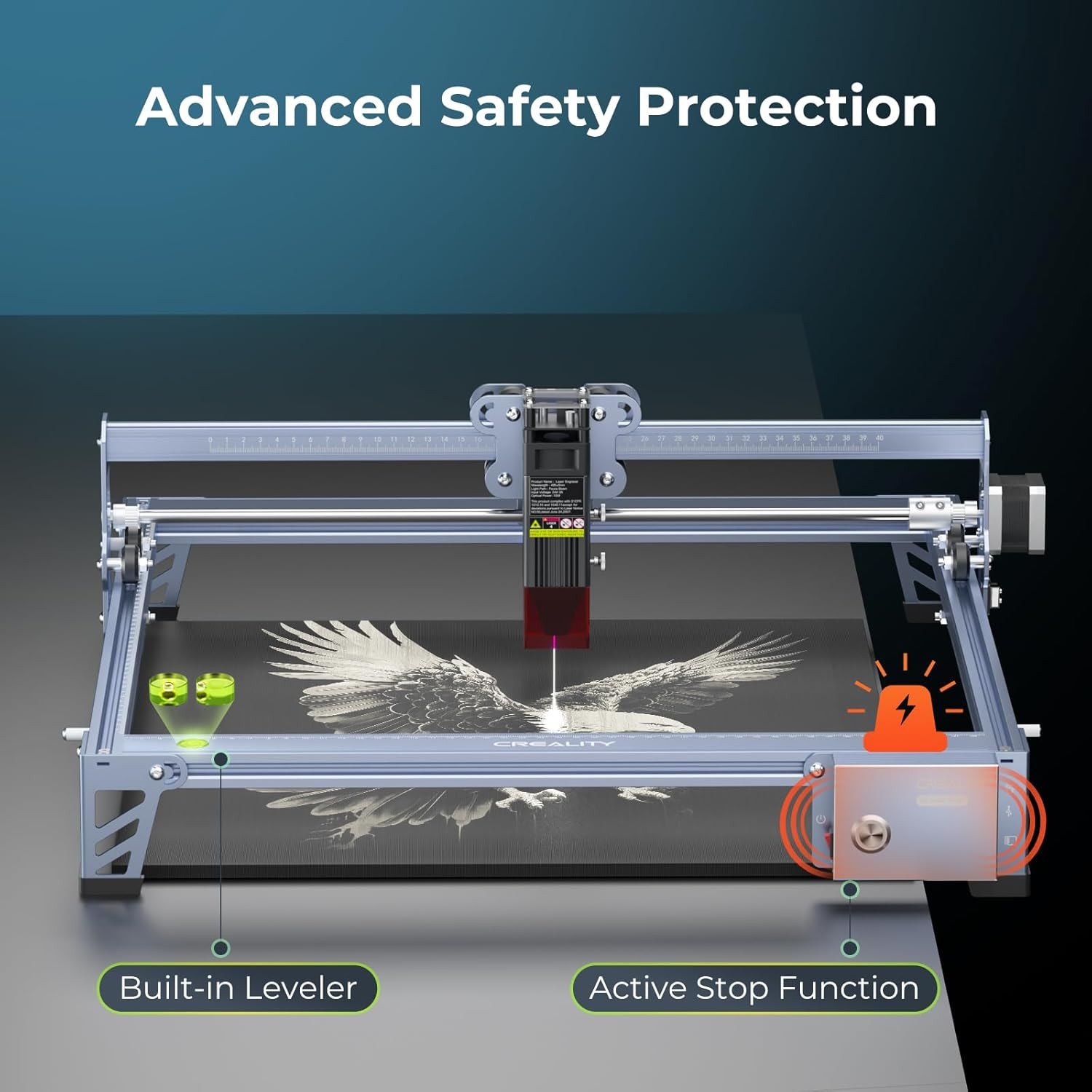 Creality Falcon 10W Laser Engraver Machine 0.06mm High Precision Laser Cutter