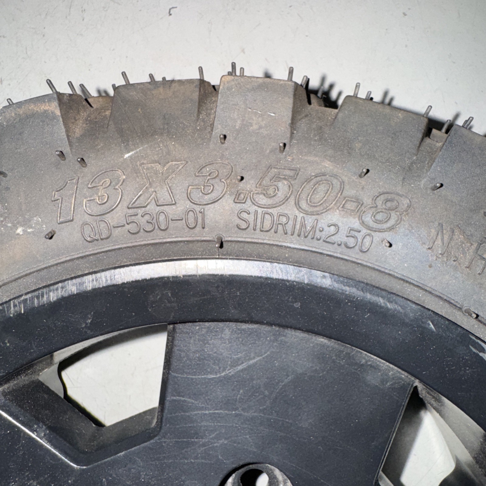 13" X 3.50-8 Pneumatic Wheel 5 Bolt Black Pride Pursuit 2 AIR tires rims wheels