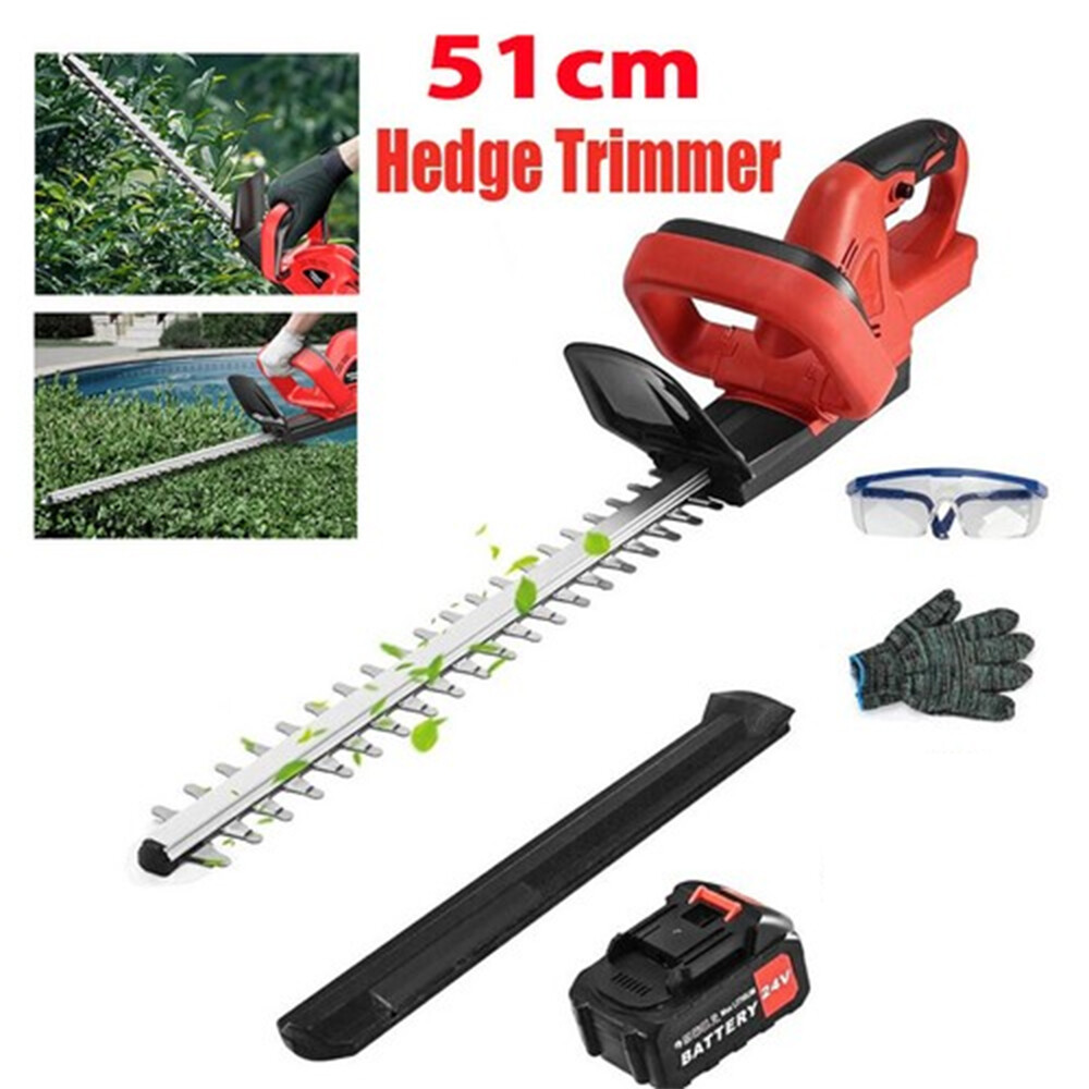 22in Hedge Trimmer for Makita 24V Battery Cordless Electric Hedge Bush Trimmer