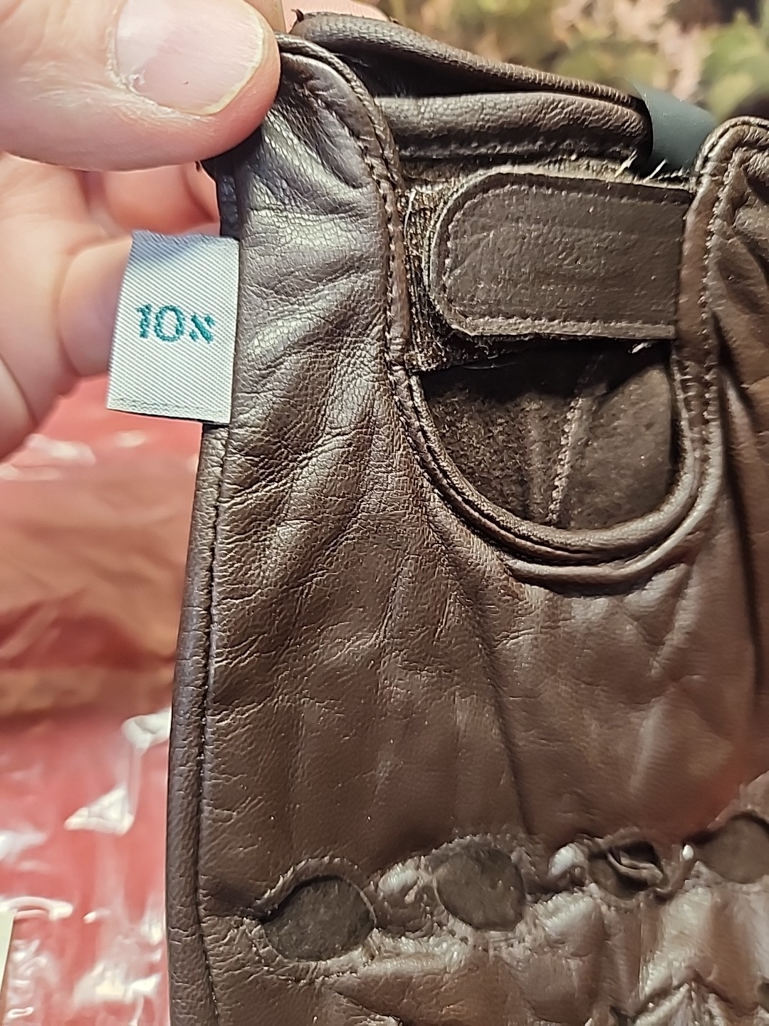 10-X Leather Shooting Gun Gloves Size Medium Brown NOS