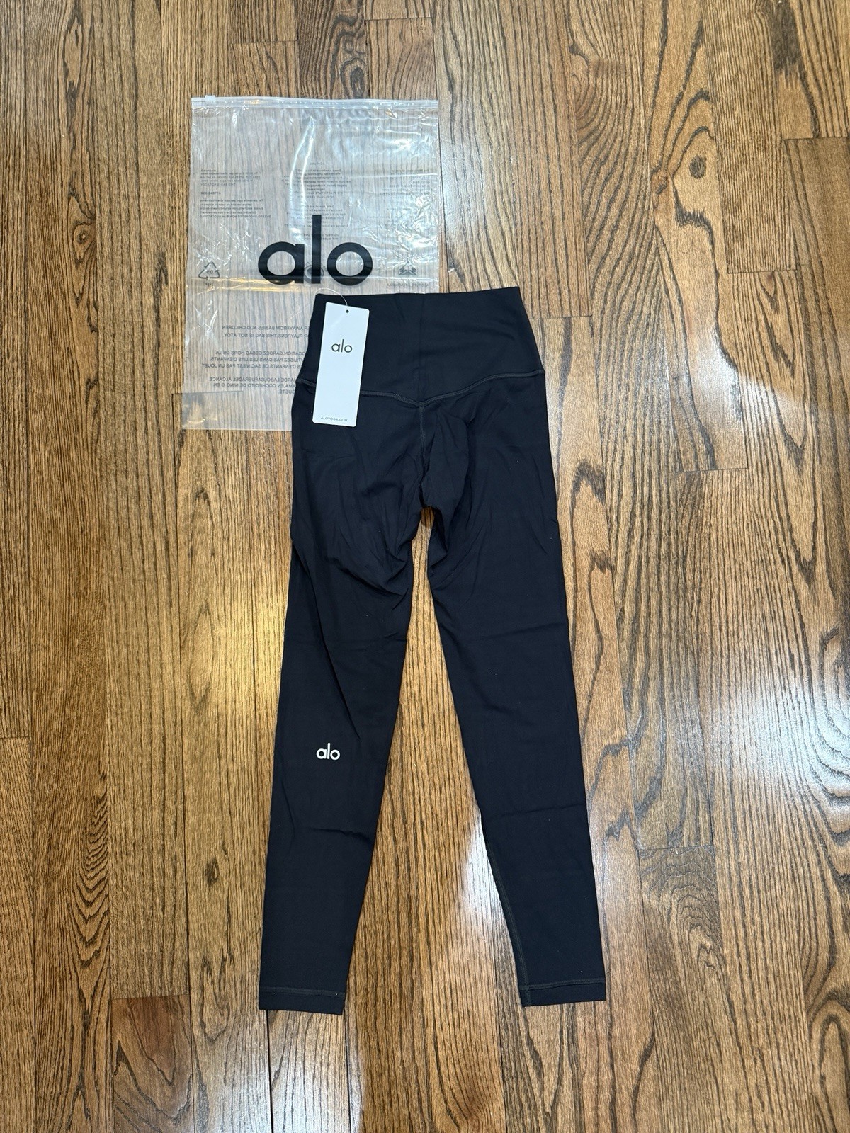 ALO Yoga High Waist Alosoft Leggings Black - Size - S