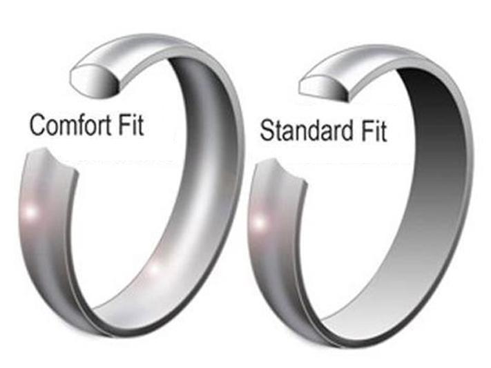 Men & Women Cobalt Chrome Ring Wedding Band - Size 4 to 14.5