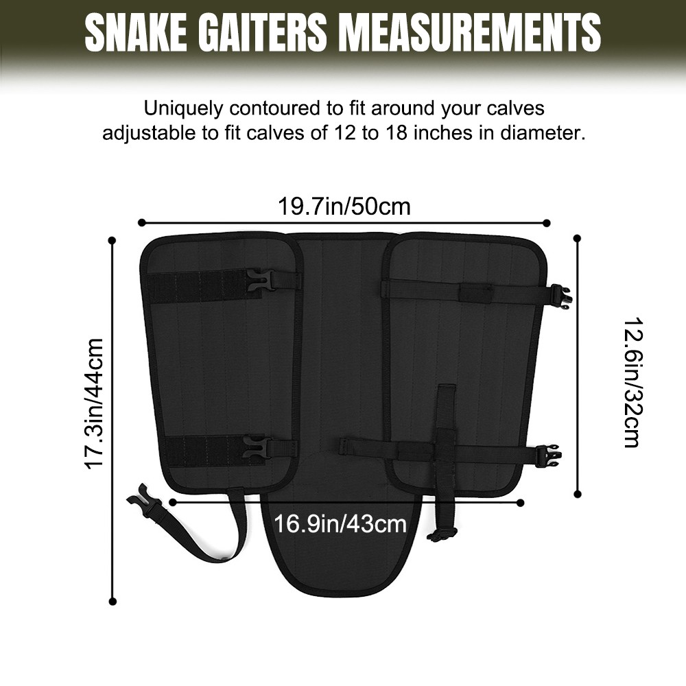 Anti-Bite Snake Guards Waterproof Leg Protection Gaiters Cover fr Outdoor Hiking