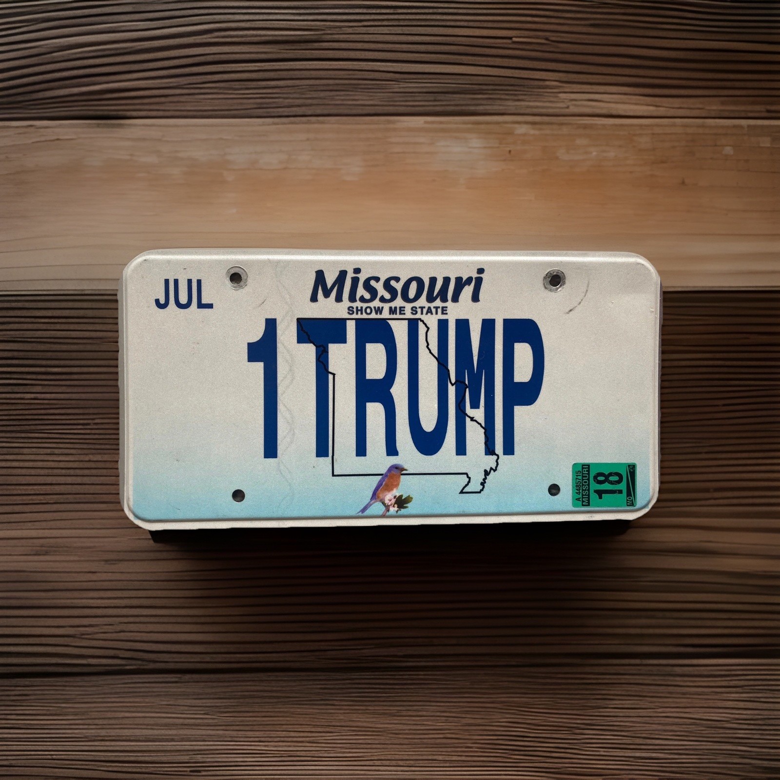 Missouri “1TRUMP” Vanity Specialty License Plate