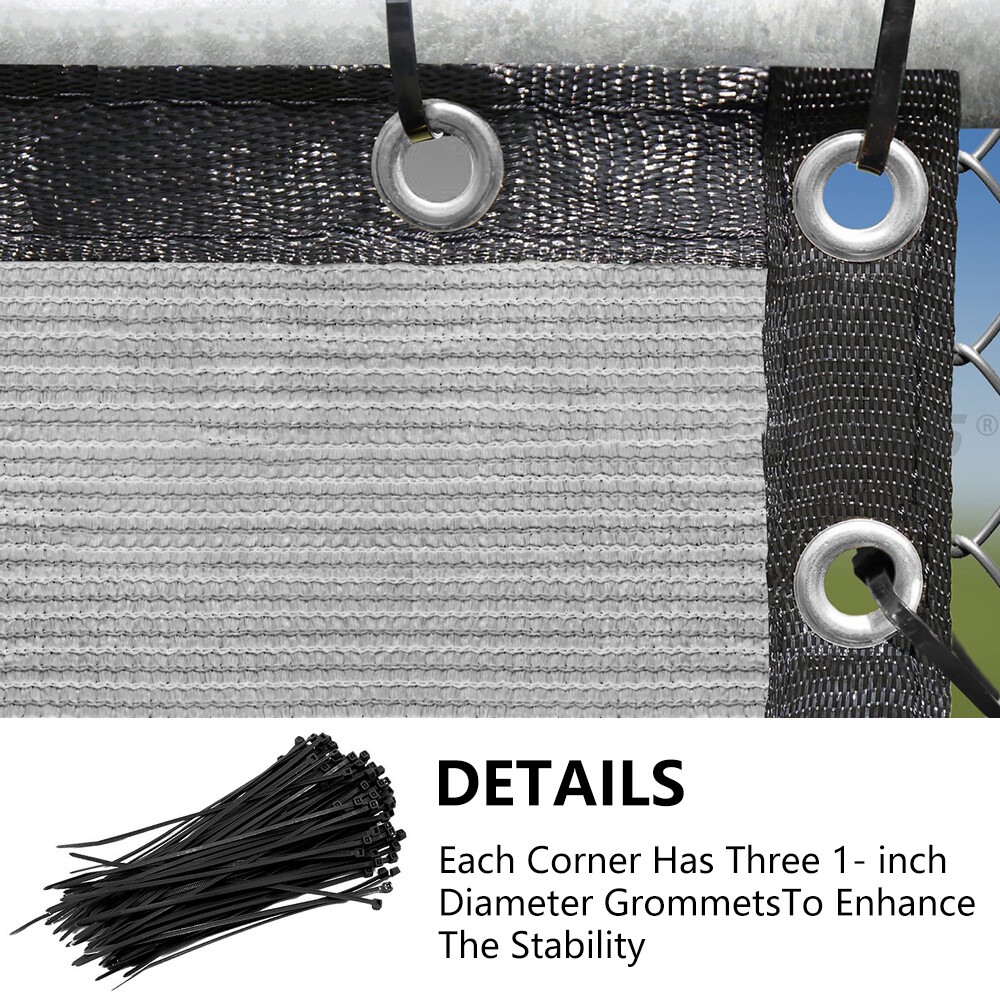 200GSM Fence Privacy Screen Cover Mesh 4' 5' 6' 8' x 50' Black Green Beige Brown