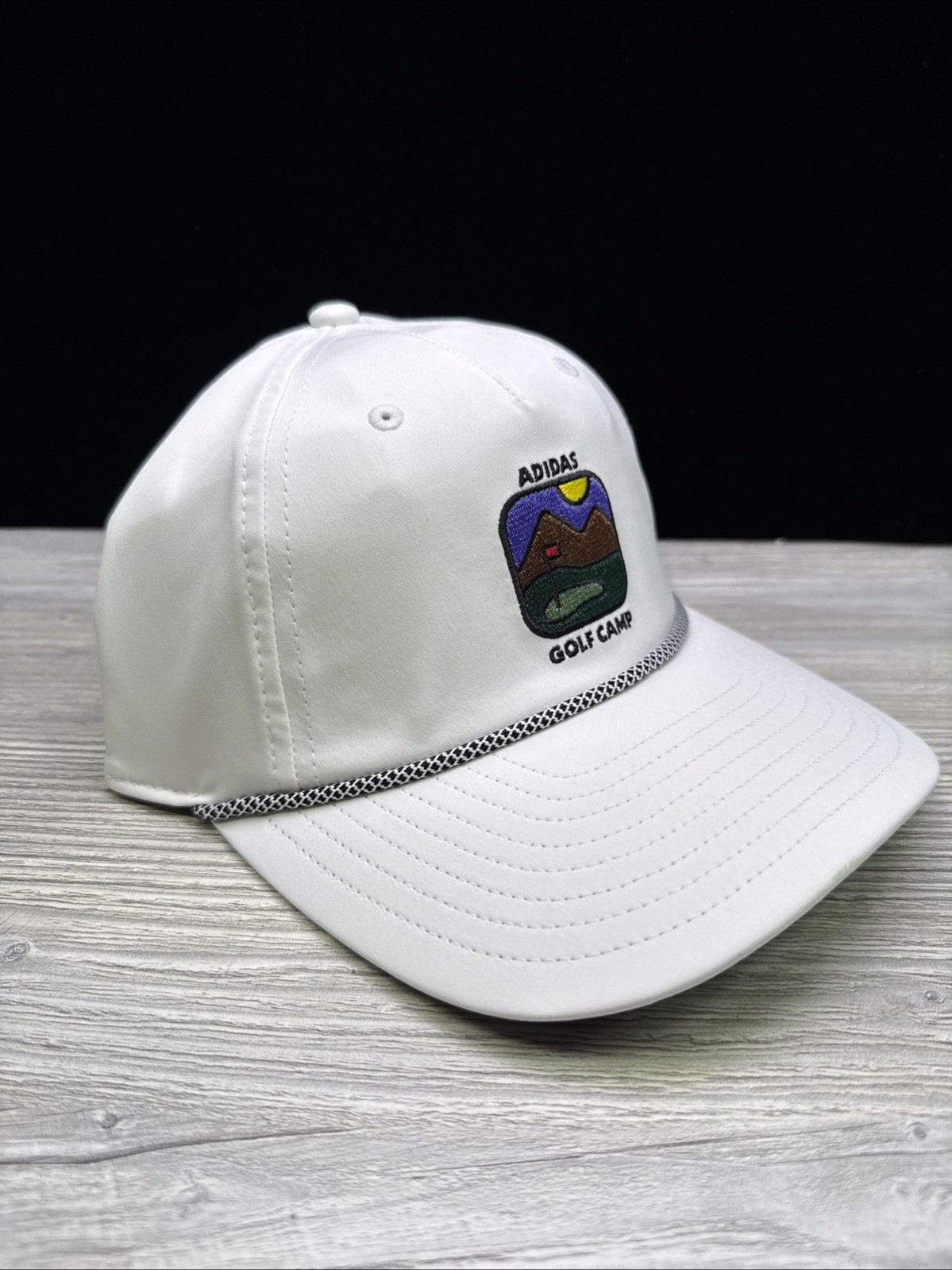 Adidas Golf Hat SnapBack Rope Cap White Youth New With Tags NWT OSFY