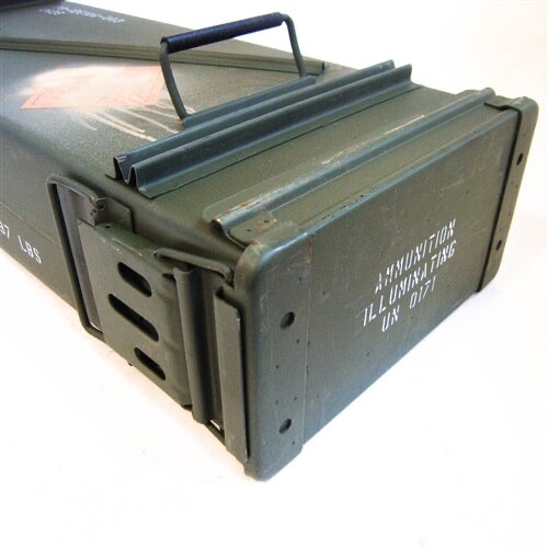 PA-154 120mm AMMO CAN Tall Large US Military Surplus Army Issue USGI - 2 Pack