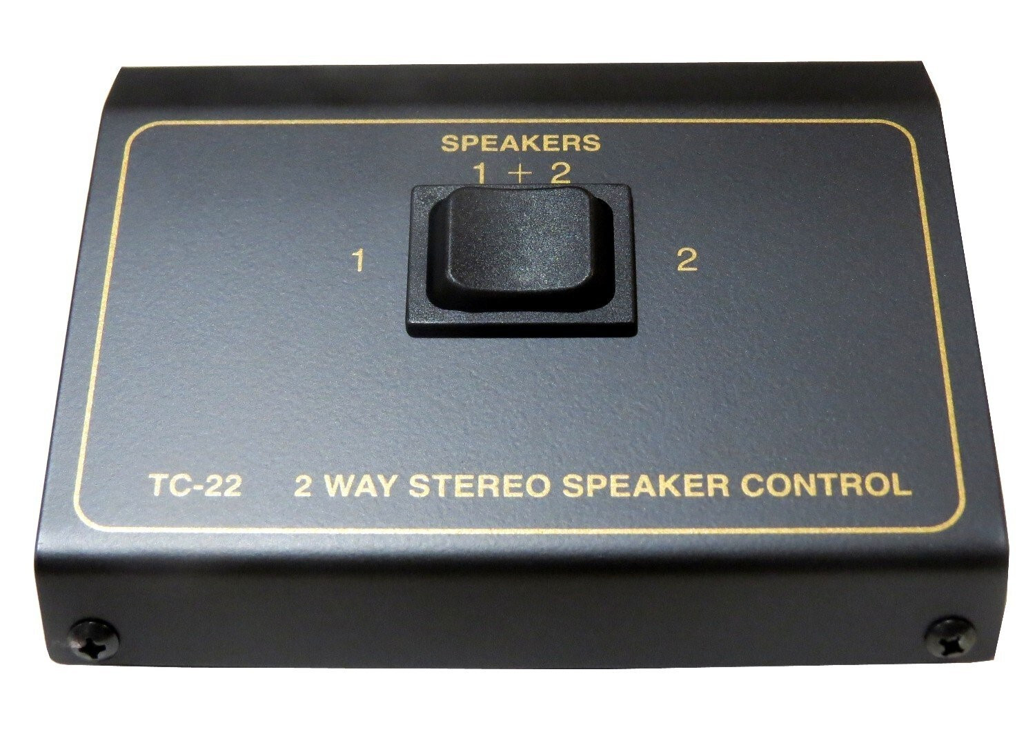 2 Pair Way Stereo Compact Rugged Speaker Switcher Selector Switch box 1x2 TC-22