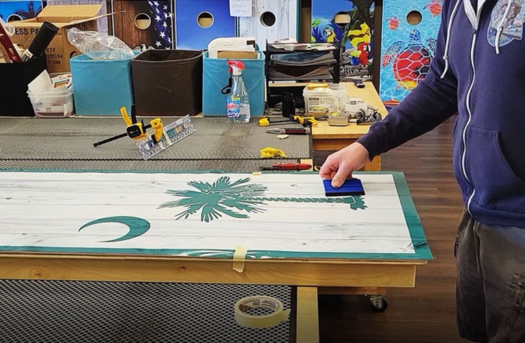 Laminated Cornhole Board Wraps – USA Flag & Eagle – High Quality Vinyl