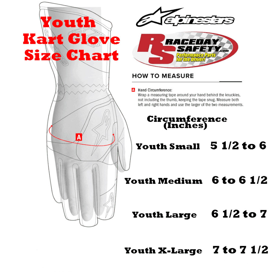 Alpinestars Youth Tech-1 K RACE S V2 CORPORATE Kart Gloves Anthracite/Lime