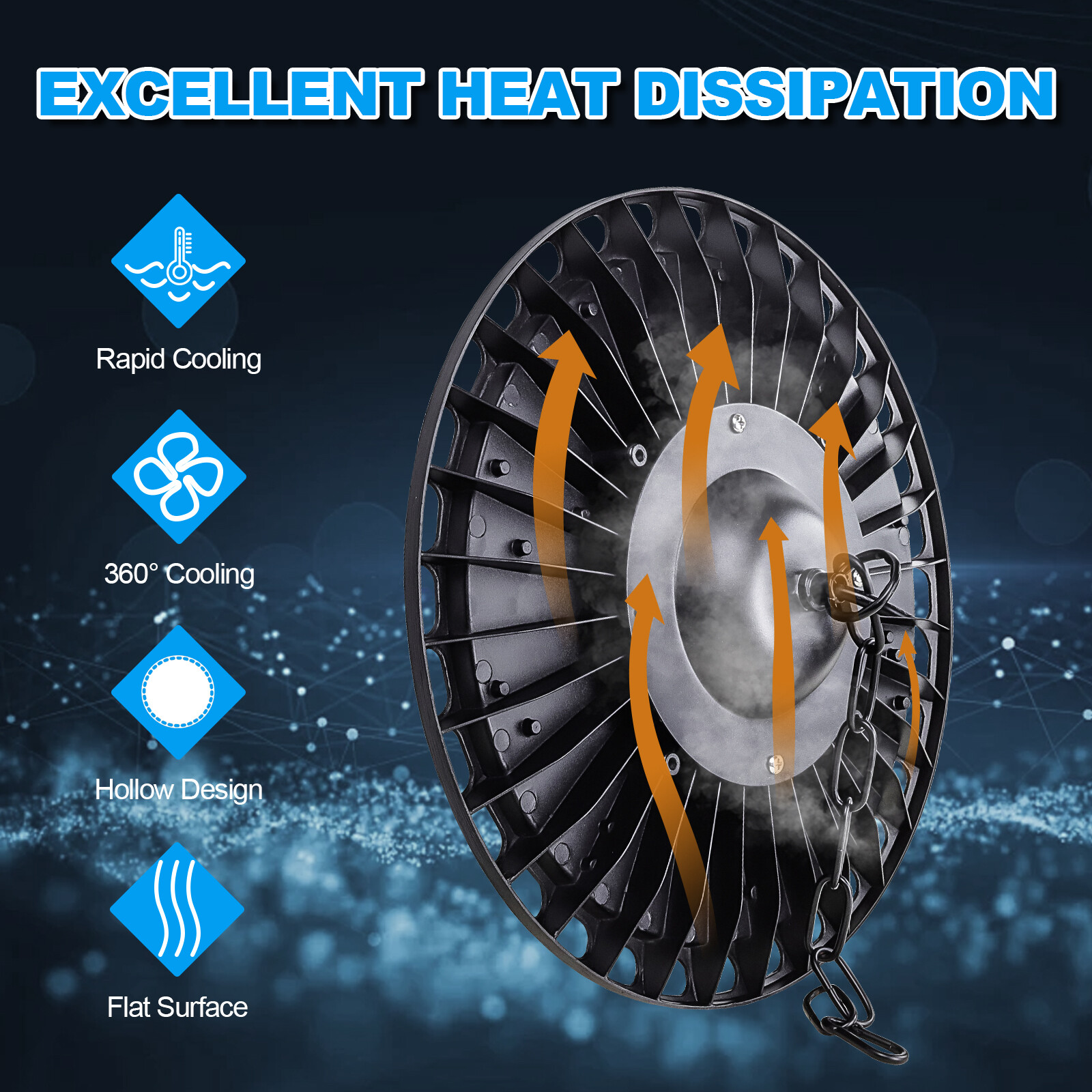 10 Pack 500W UFO LED High Bay Light Shop Industrial Commercial Factory Warehouse