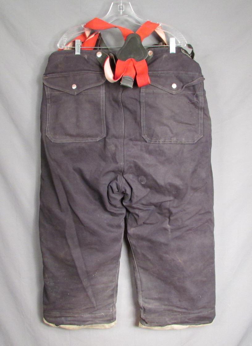 Vintage Globe Mfg. Firefighters Bunker Turnout Gear Pants Suspenders Fireman 40