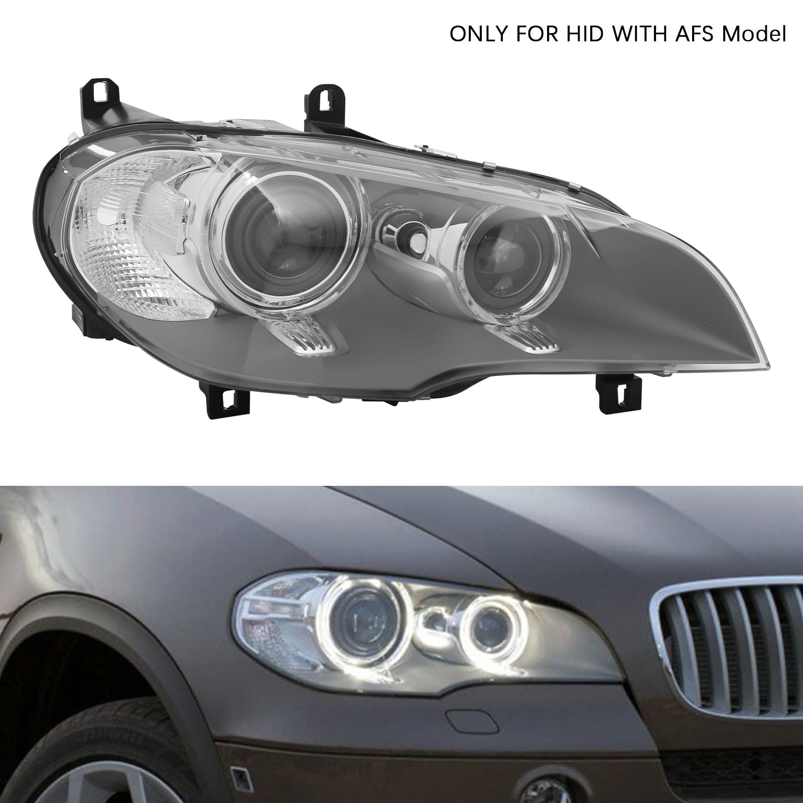 For 2011 2012 2013 BMW X5 Headlight Assembly Right Passenger Side