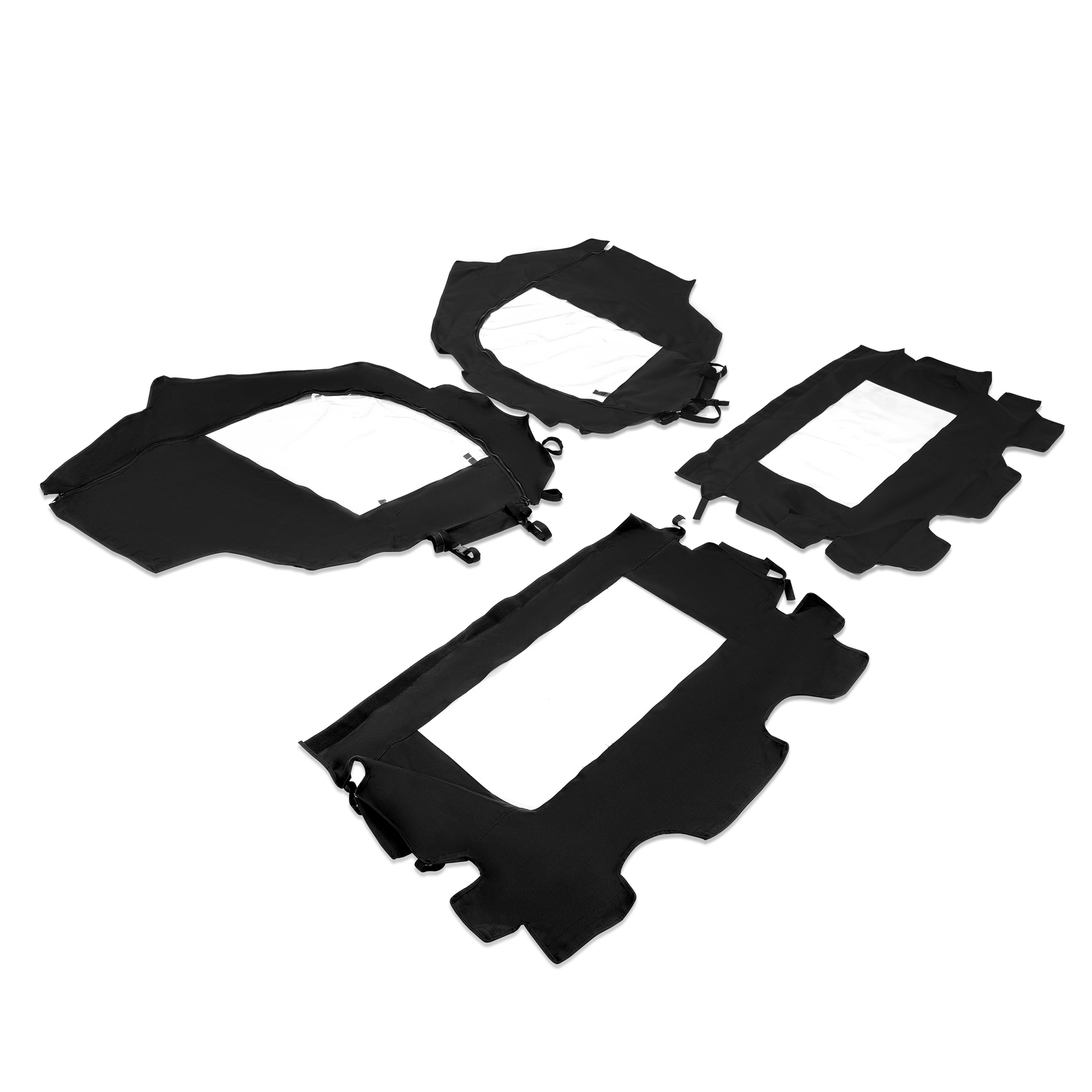 4PCS Fit Can-Am Commander 800 1000 11-20 Soft Doors & Rear Panel Enclosures