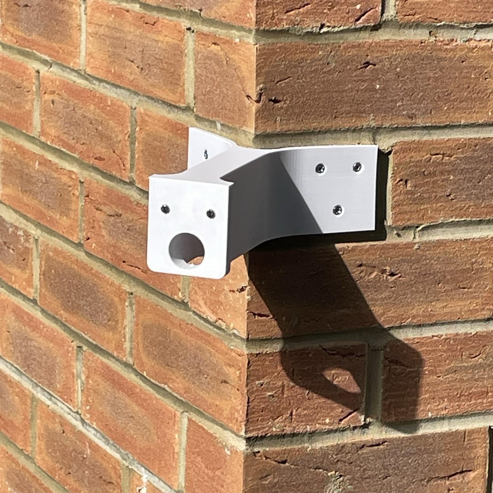 Eufy S4 Max NVR POE Corner Wall Mounting Bracket Arm Mount 130mm Long White