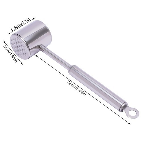 Heavy Duty Meat Hammer 304 Stainless Steel Dishwasher Safe Meat Tenderizer