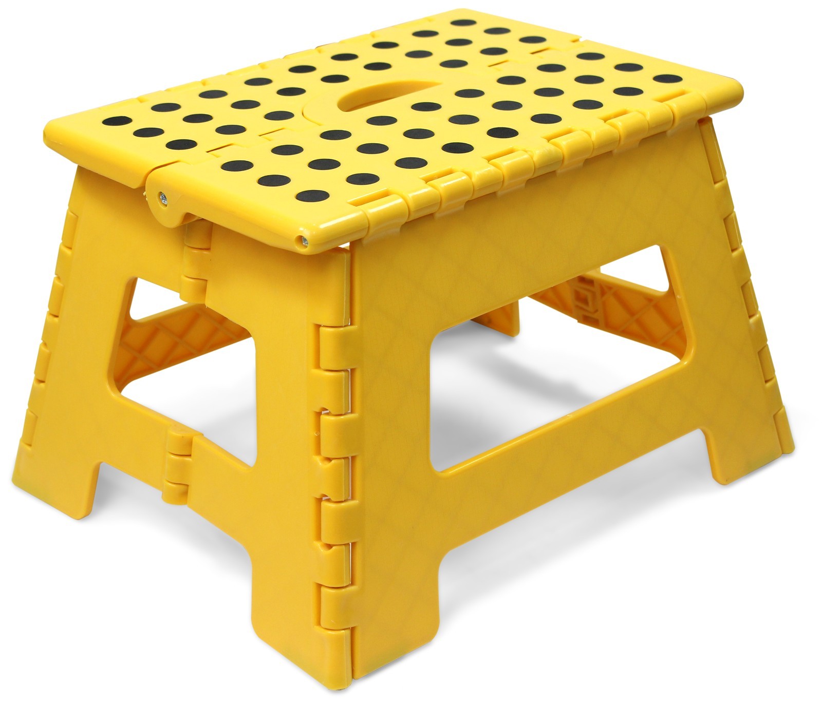 MaxWorks Folding Step Stool - 9" Height 330 lb Capacity - Compact Portable 50969