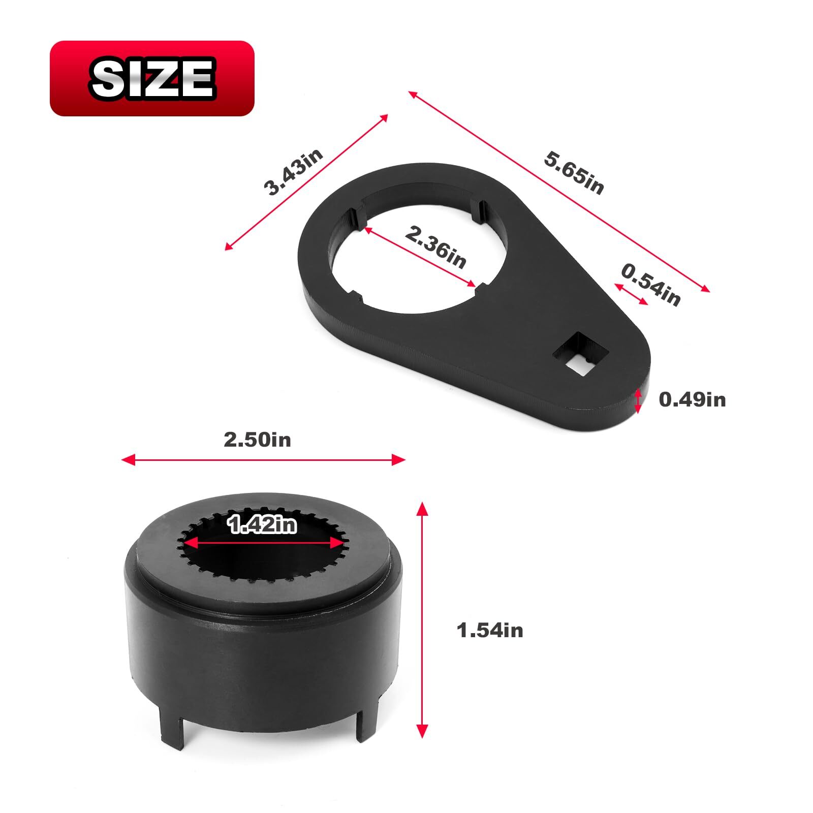 5th Gear Lock Nut Retainer Kit & 5th Gear Nut Wrench for 1994-2004 Dodge Cummins