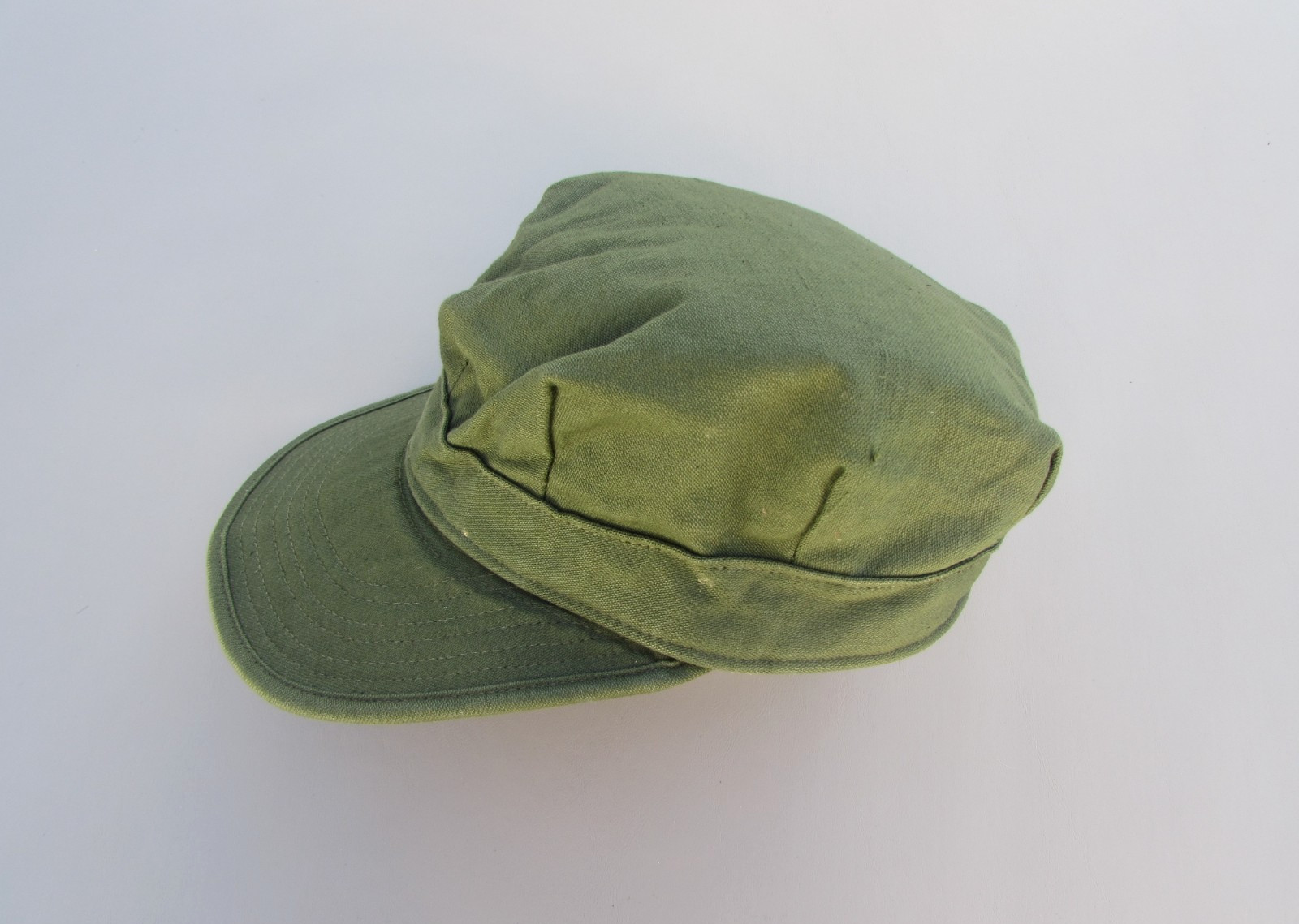 ORIGINAL VIETNAM 1957 MAAG SPECIAL FORCES M1952 OG-107 UTILITY UNIFORM CAP LAOS
