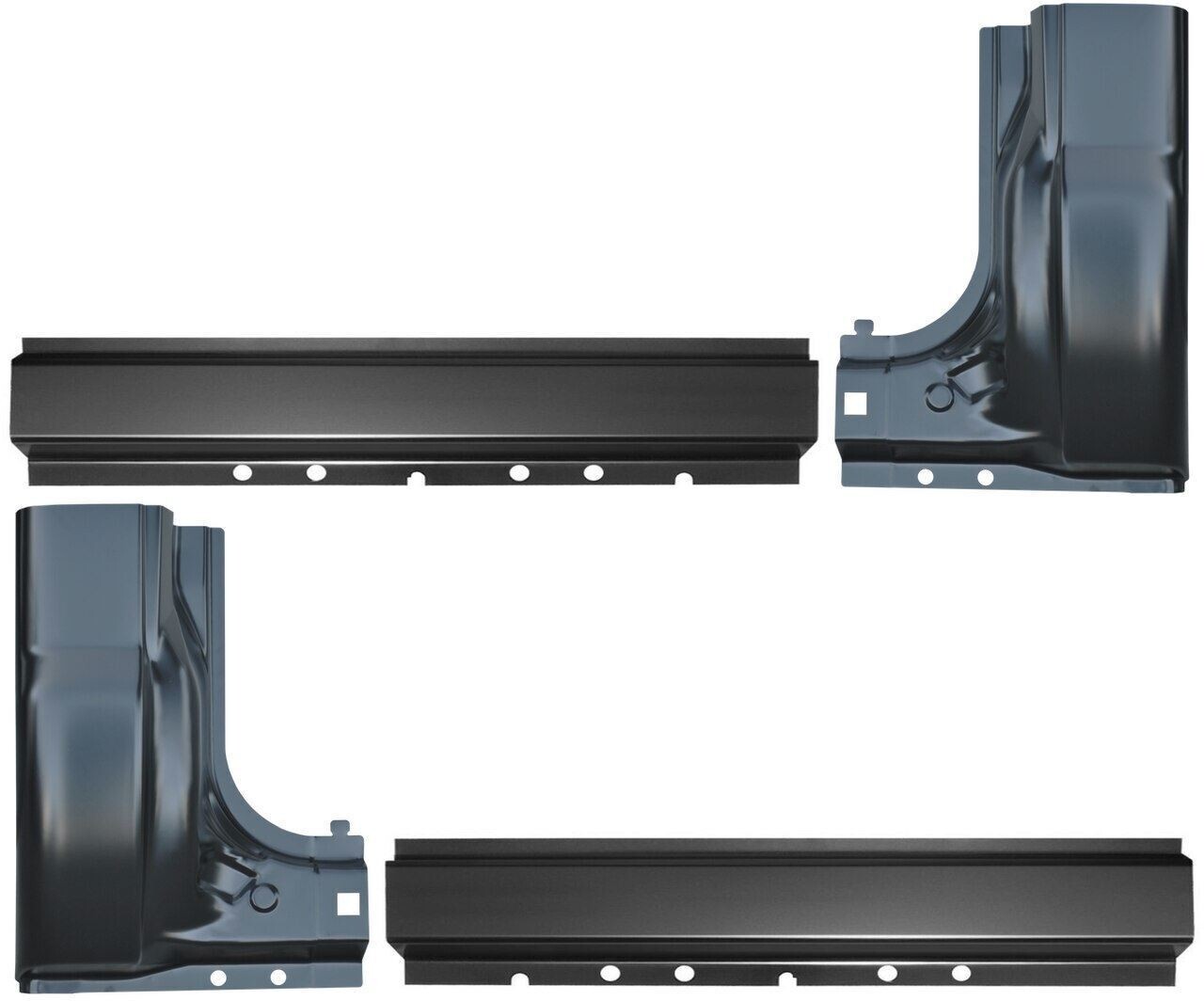 Lh Rh1999-2016 Super Duty Pickup Rocker Panel Cab Corner Set 2 Dr Std. Cab