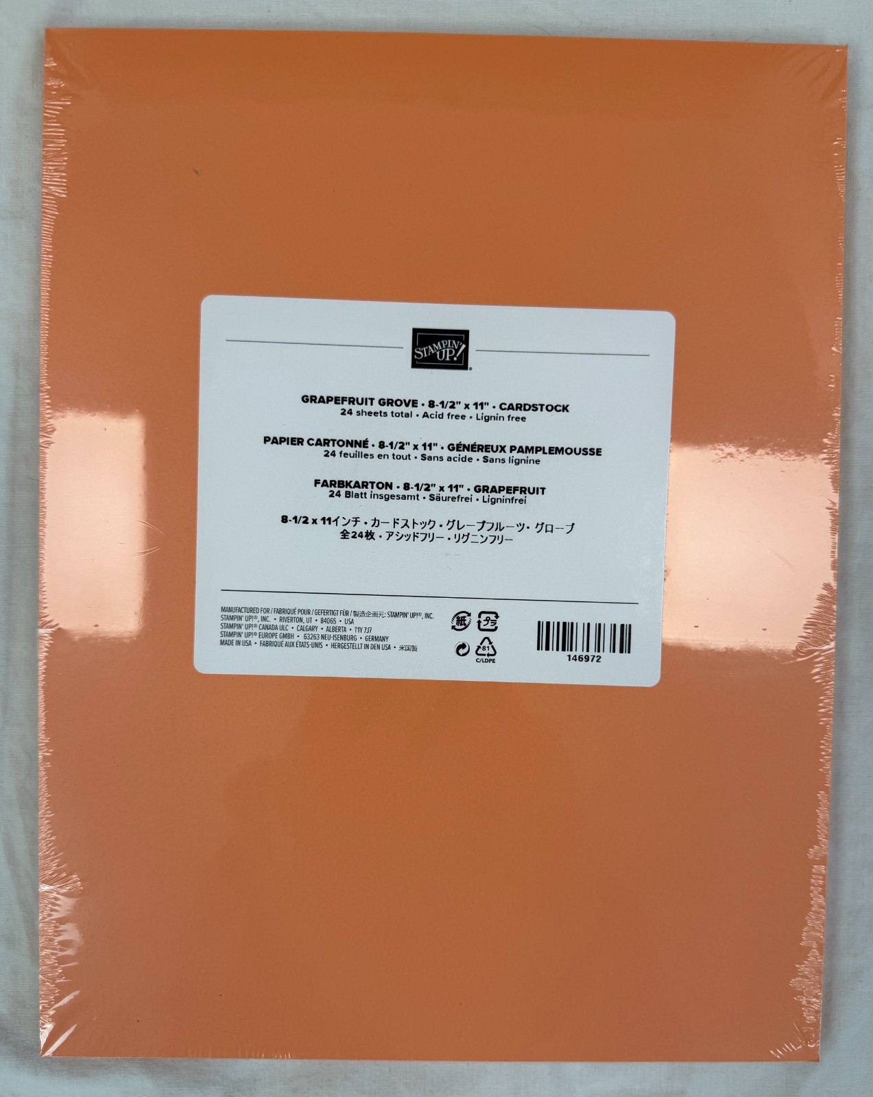 Stampin Up! Paper CARDSTOCK 8.5 x 11 Retired --NEW--YOU PICK COLOR!