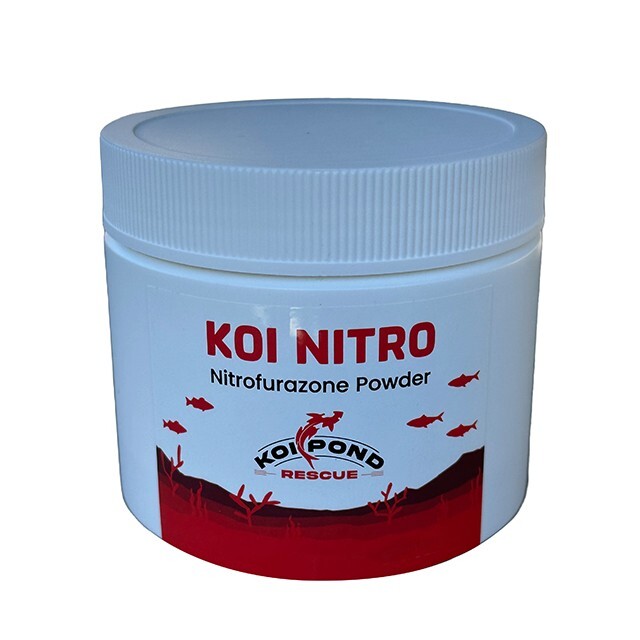 KOI NITRO Nitrofurazone Powder for Fish Ponds - 200 Grams