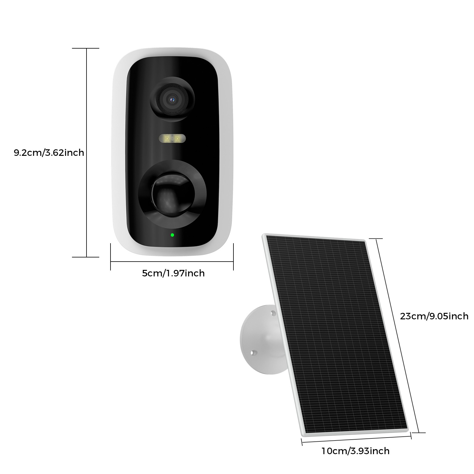 Hiseeu 10CH Solar Battery Powered 4MP Wireless Security Camera System 2Way Audio