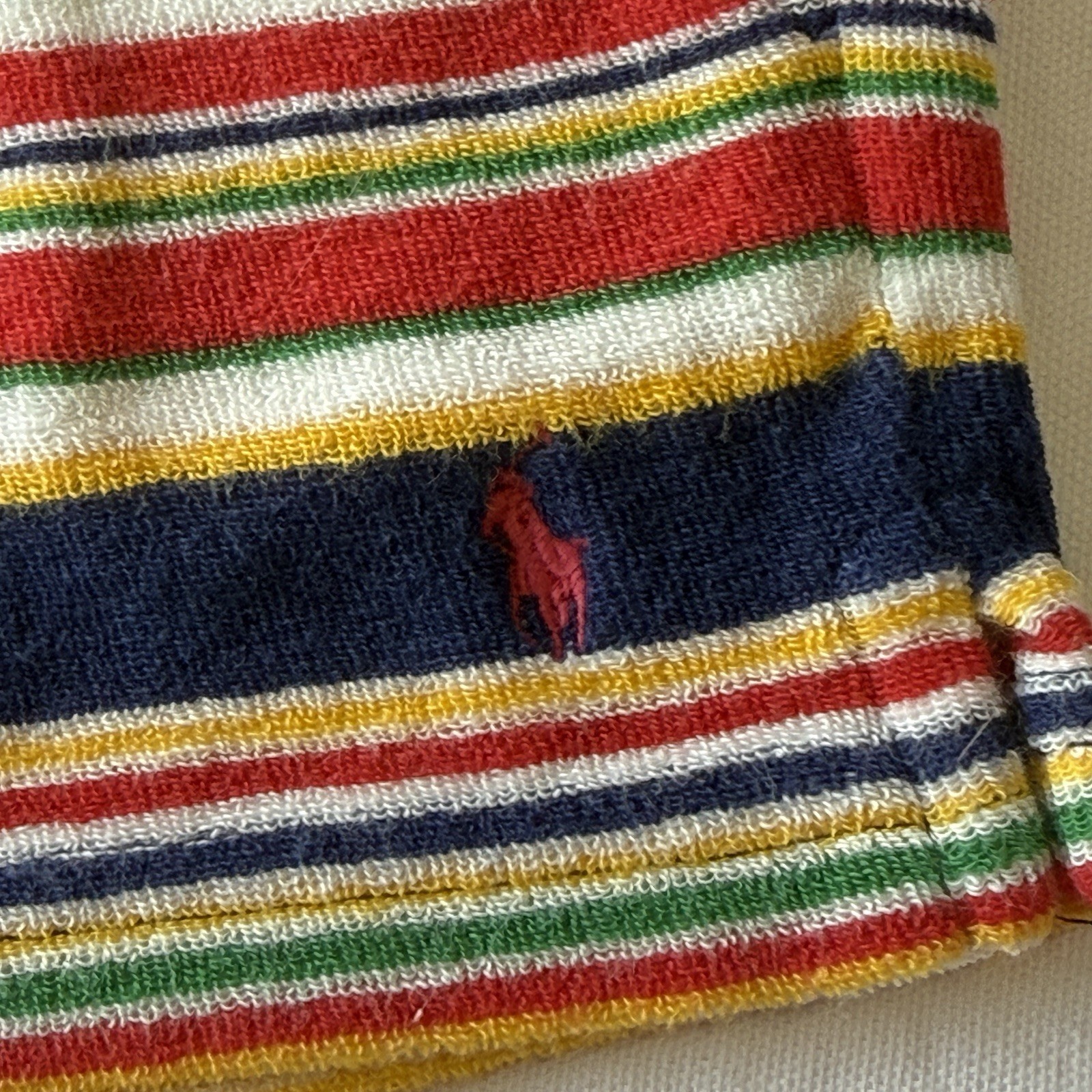 Polo Ralph Lauren Kids Toddler striped cotton terry polo shirt and shorts set