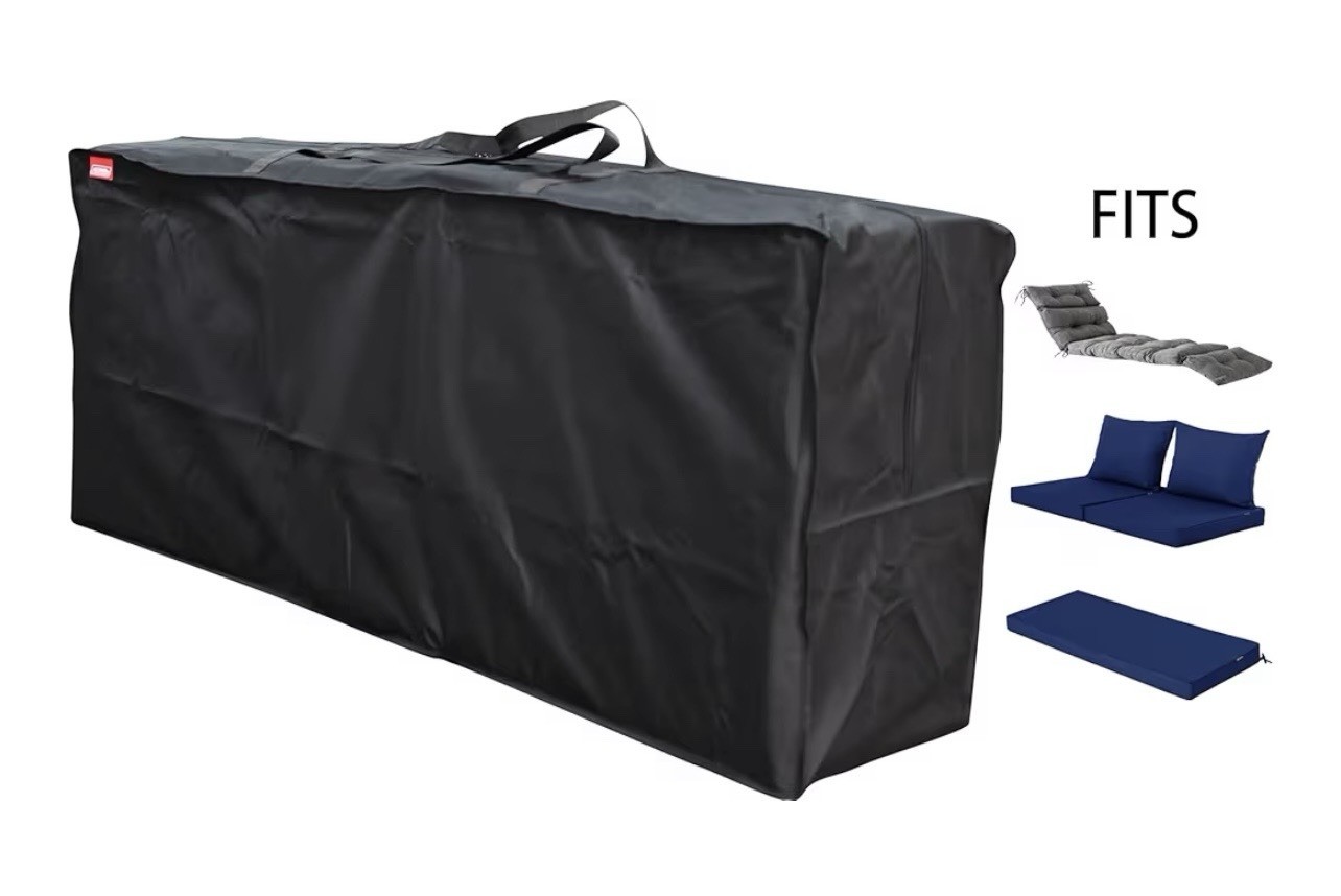 Outdoor Rectangular Cushion/Cover Storage Bag, Protective Zippered 60"X20"X28"